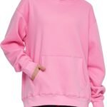 Women Oversized Hoodie Loose fit Soft Fleece Pullover Hooded Sweatshirt With Pockets