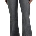 Womens  Mid Rise Flare Jean