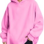 Women Oversized Hoodies Fleece Hooded Sweatshirts Comfy Casual Pullover Fall Winter Outfits Long Sleeve Tops