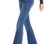 Women's Curvy Stretchy Bootcut Flare Denin Jeans