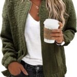 Bomber Jackets for Women Spring Fashion  Cute Jacquard Coats Lightweight Zip Up Jackets Dressy Casual